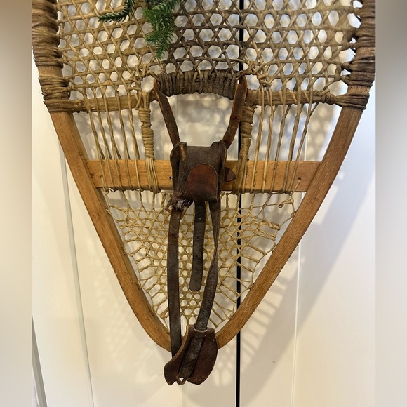 NEW Antique Snowshoe Wreath wall Customizable 1 single or 2 set winter Christmas - Picture 14 of 16